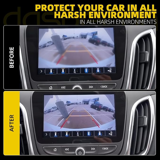 Dasbecan Backup Rear View Camera Compatible with Chevrolet Malibu 2023-2024 1.5L 4Cyl, Reverse Parking Assist, Back Camera Installation Monitor Systems Replaces# 84543080 42861580