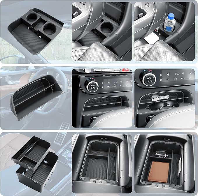 BIBIBO 4Packs for 2026 Hyundai Palisade Center Console Organizer 2026 Hyundai Palisade Calligraphy Console Tray 2026 Palisade Console Insert Tray 2026 Palisade (ONLY FIT Palisade Calligraphy)