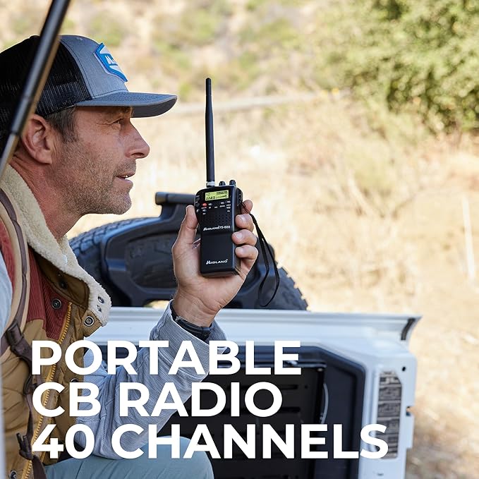 Midland 75-822 Handheld CB Radio & Mobile CB Radio – Walkie Talkie with 40 Channels, NOAA Weather Alerts, Long Range, Compatible with CB Antennas | Walkie Talkie with 40 Channels, NOAA Weather Alerts, Long Range, Compatible with CB Antennas