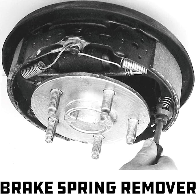 Powerbuilt Brake Service Set, 15 Piece, Remove Springs, Adjust Vehicle Drum Brakes, Spread Disc Pads, Piston Tool, Vehicle Repair Kit 948007