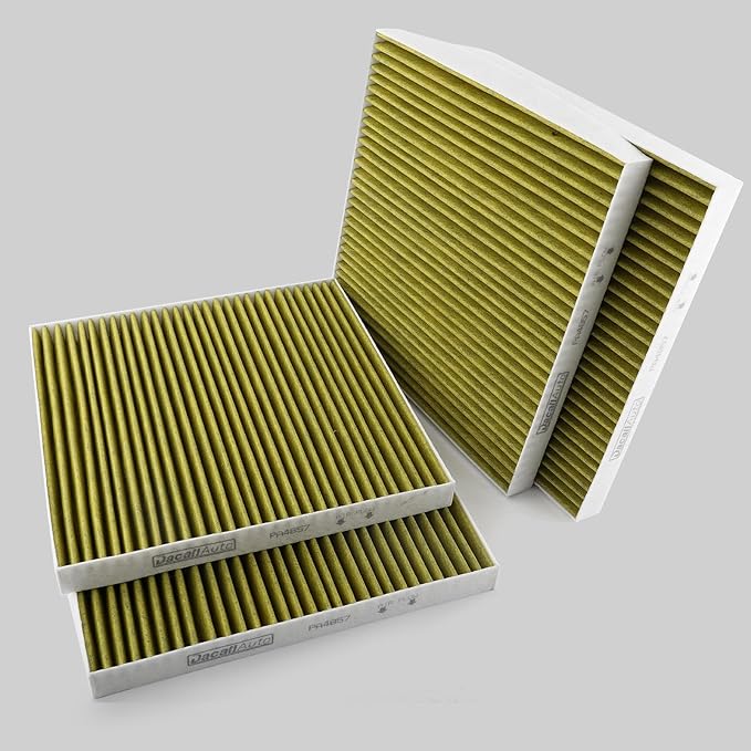 4pcs Activated Carbon Cabin Air Filter Set for Freightliner Cascadia Century Class Columbia Coronado, for Freightliner 122SD; Replace PA4857, P609422, BOA91559, abp n10g 91559