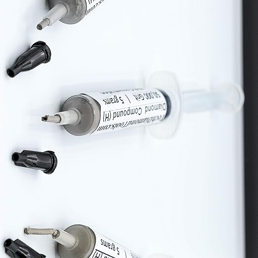 TechDiamondTools Kit of 3 Diamond Polishing Compound Polishing Paste USA Made 8000 50000 100000 Grit for Marble Glass Metal Rock Jewelry Resin Silver Gemstone with High Concentration of Diamond Powder