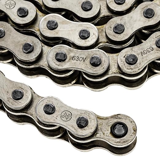 NICHE 630 O-Ring Motorcycle Drive Chain Bulk Reel with 5 Connecting Master Link (25 Feet)