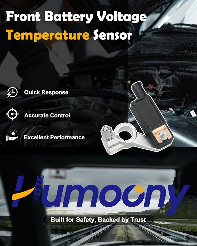 68318616AC Battery Current Sensor Replacement for 2017-2019 Dodge Durango Jeep Compass Grand Cherokee Ram 1500 2500 3500 Chrysler Pacifica Battery Temperature Sensor Replace# 56029778AB