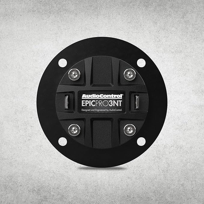AudioControl EPICPRO3NT Epic PRO 3” Neodymium Tweeters Car Audio Speakers Set (Pair), 180W Max, 4 Ohms, Crossover & Protective Grilles Included, Pro Audio High SPL