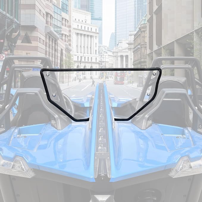 SAUTVS Rear Windshield for Polaris Slingshot S R SL SLR LE, Scratch Resistant Hard-coated Polycarbonate Rear Wind Deflector Rear Panel for Polaris Slingshot S R SL SLR LE 2015-2025 Accessories
