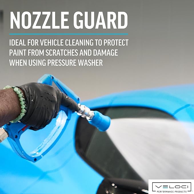 MTM Hydro Acqualine Pressure Washer Nozzle Guard Holder Tips Protector with 1/4” Quick Coupler Plug, 25 Degrees 3.5