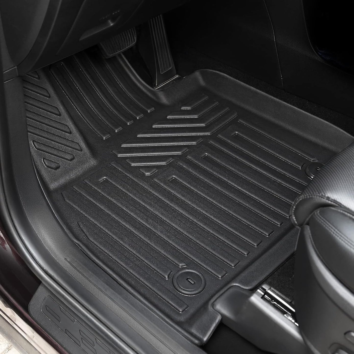 GALVAGNIATE Floor Mats for 2020-2024 2025 Hyundai Palisade 7-seat/8-seat Trunk Mat with Backrest Mat, All Weather TPE Cargo Liner Lower Cargo Mat for Palisade Accessories