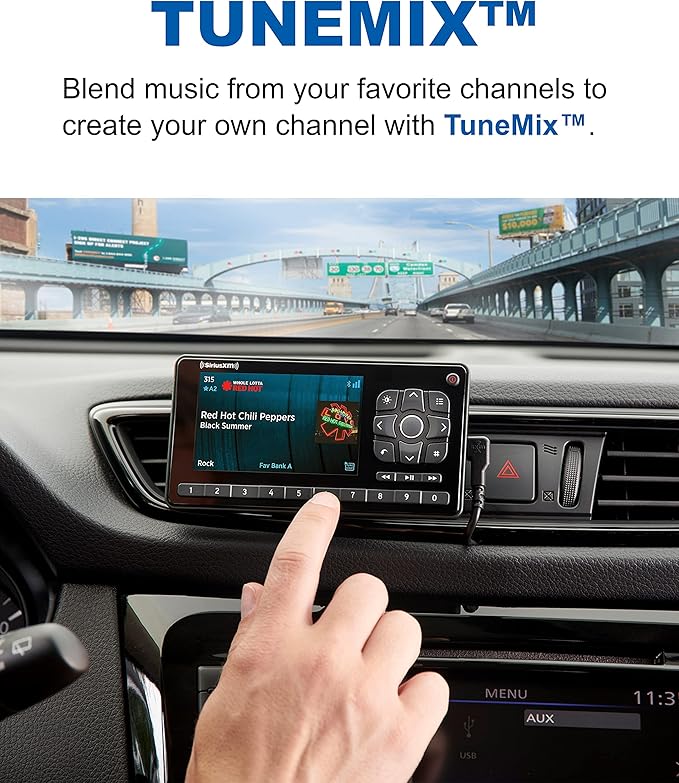 SiriusXM Roady BT Vehicle Satellite Radio - Enjoy SiriusXM Through Your Existing Car Stereo (RoadyBT SXVRBT1) (Renewed)