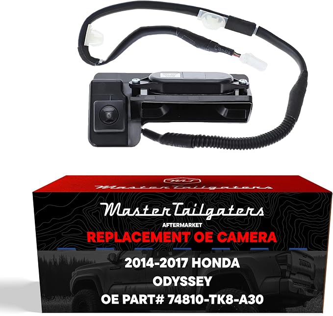 Master Tailgaters Replacement for Honda Odyssey Manual Liftgate (2014-2017), Odyssey Power Liftgate w/o Navigation System (2014-2017) Backup Camera OE Part # 74810-TK8-A30