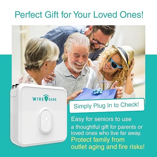 Brook Livin WireCare Outlet Tester – Plug-in Electrical Socket & Receptacle Tester with 3-Color LED Indicator, Resistance Check, Helps Identify Wiring Issues & Improve Home Safety