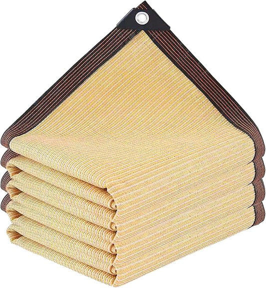 Shade Cloth - Pergola Sun Shade 90% Outdoor Shade Fabric with Grommets for Pergola Cover Patio Gazebo Deck Garden Porch Wheat(3X6FT)