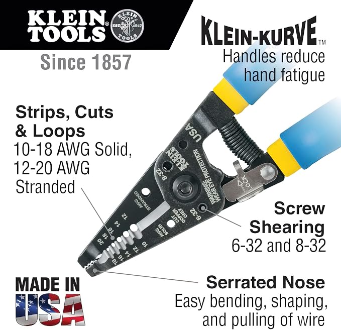 Klein Tools Pliers and Wire Strippers/Cutters Tool Set