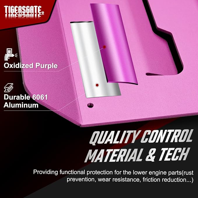 Aluminium Skid Plate Lower Engine Chassis Protection Guard for 2014-2023 Harley Touring Street Electra Road Glide King, Purple