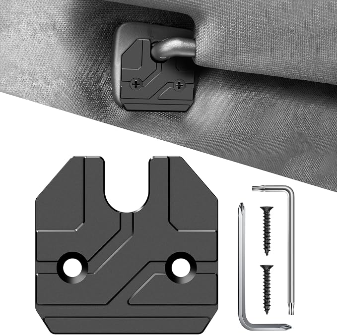Sun Visor Repair Kit Compatible with RAM 1500 2019-2026, 1 Pack Sun Visor Clip for Trucks, Aluminum Alloy Visor Clip, Sun Visor Clip Replacement, Ram 1500 Accessories