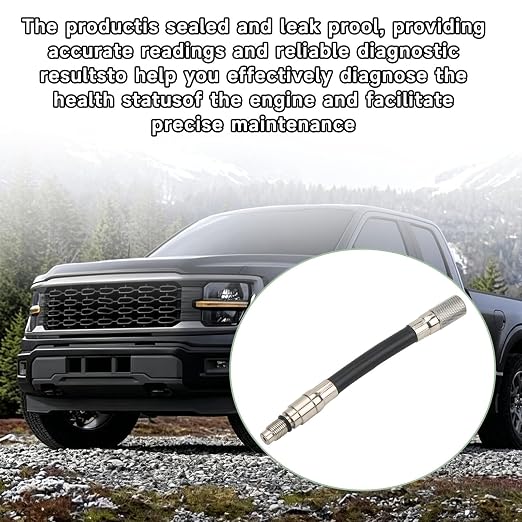 12mm Compression Tester Adapter 5608 for Ford 4.6L 5.4L 6.8L 3-Valve Engines 2008+ Triton Spark Plug Thread Adapter Automotive Engine Compression Test Tool