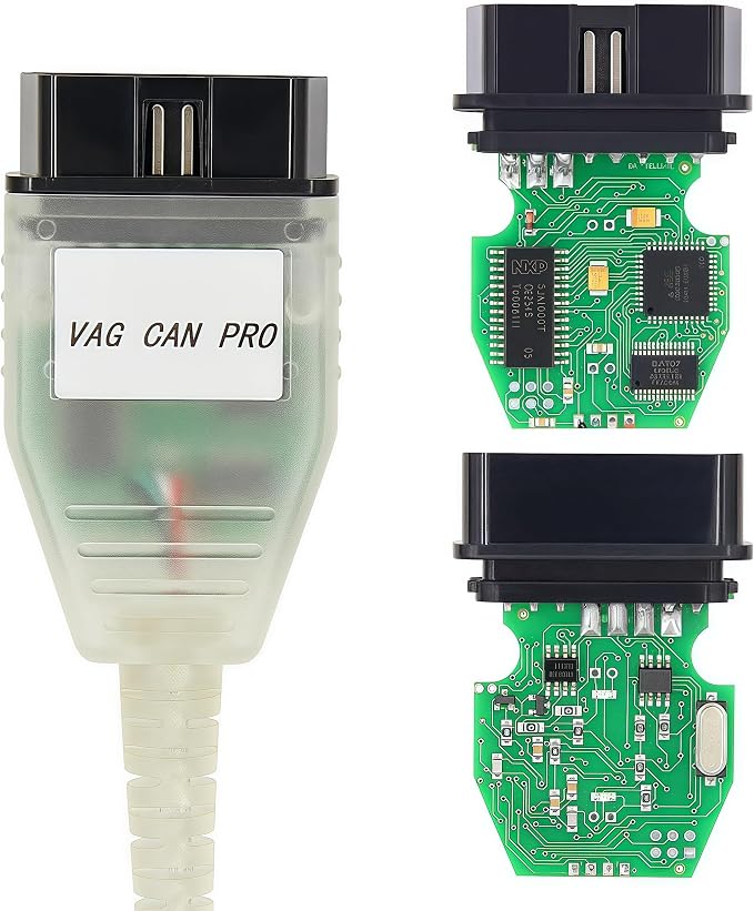 V551 K+CAN Diagnostic Cable for VW Audi Skoda and SEAT, Support CAN Bus, UDS, and K-Line, Support VAG VCP CAN PRO and 32/64 bit Windows, Driver/APP Must Be Installed