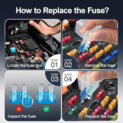 JOREST 300Pcs Car Fuse Assortment Kit, 160 Mini Blade Fuses Automotive + 90 Standard Auto Fuses + 50 Micro + Puller – Replacement for RV Camper Boat Truck (2Amp 3A 5A 7.5A 10A 15A 20A 25A 30A 35A 40A)