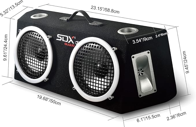 SONDPEX 8 Inch Speakers LED,2-Way Car Speakers,Door Speaker,Car Audio Tweeters,Speaker System Full Range,400W Max,4 Ohm,Wide Frequency Response,Enhanced Bass,Coaxial,Car Stereo System (8" with LED)