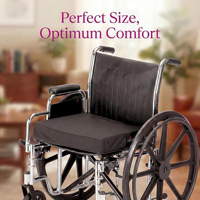 NOVA Gel & Memory Foam Seat & Wheelchair Cushion in 8 Sizes 3" Gel Foam Cushion for 24" X 18" Wheelchair