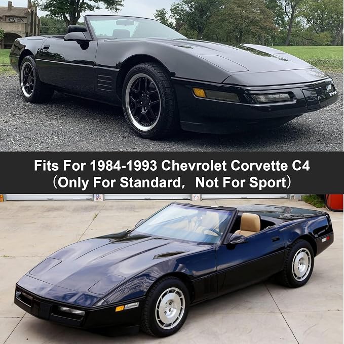 Front Bench Seat Covers Replace for 1984-1993 Chevy Corvette C4 Standard Model Seat, Soft Dutch Velvet Composite Foam Lining Breathable Seat Cover Cushion