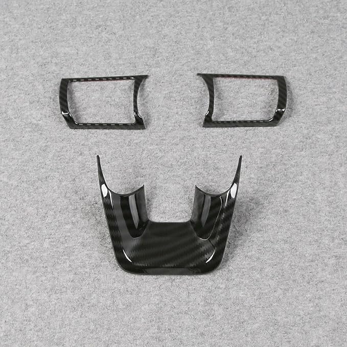 Beautost Fit for Nissan New Kicks 2025 2026 Wheel Steering Trim Panel Cover Trims (Carbon Fiber Black)