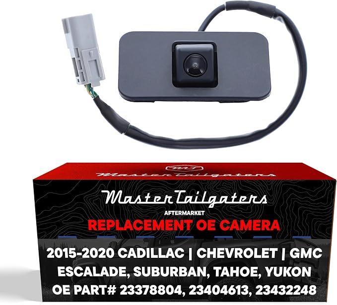 Master Tailgaters Replacement for Cadillac Escalade (2015-2020) / Chevrolet Suburban, Tahoe (2015-2020) / GMC Yukon, Yukon Denali (2015-2020) Backup Camera OE Part # 23378804, 23404613, 23432248