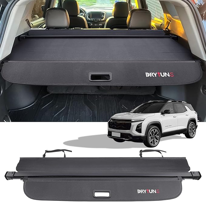 Cargo Cover for Chevy Equinox 2025 2026, Retractable Trunk Cover for GMC Terrain 2025-2026, Trunk Privacy Shade w/Extension, Not for EV Model