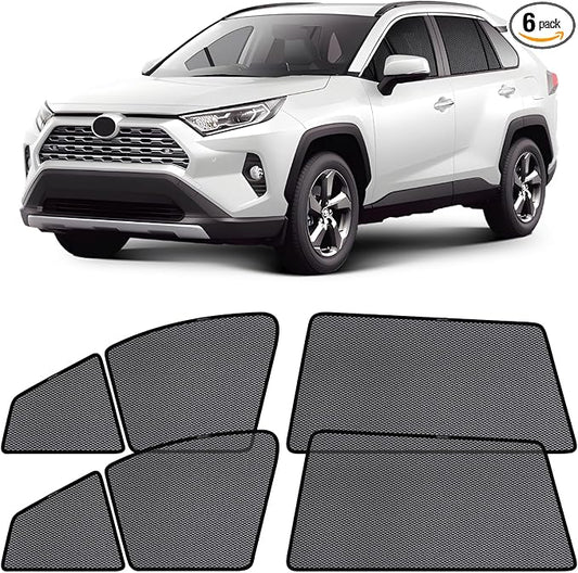 ZATOOTO Car Window Shades for Toyota RAV4 2019-2024, Car Window Cover Baby Sun Shades Sun Blocker Car Side Window Screens for Camping| UV Protection, Privacy, Ventilation, and Bug-Free Design