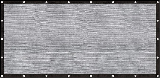 Cool Area 60-70% Shade Cloth Heavy Duty Knitted Mesh Tarp with Grommets 6x12FT Mesh Screen for Patio Canopy Garden Porch Greenhouse Pools Dog Kennel Black