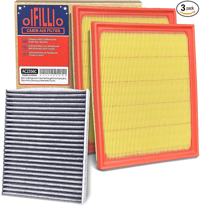 OIFILLIO Engine Cabin Air Filter for Tundra (2022 2023 2024 2025), Sequoia (2023-2025), Replace 17801-F4010, 87139-50110