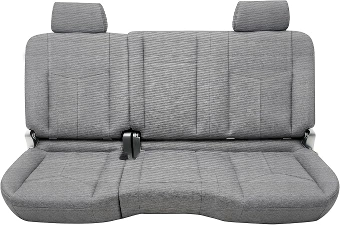 Seat Covers for Chevy Silverado & GMC Sierra 1500 1999 2000 2001 2002 2003 2004 2005 2006 Heavy Duty Cloth Protector Interior Accessories，Waterproof & Machine Washable-Gray (Rear)