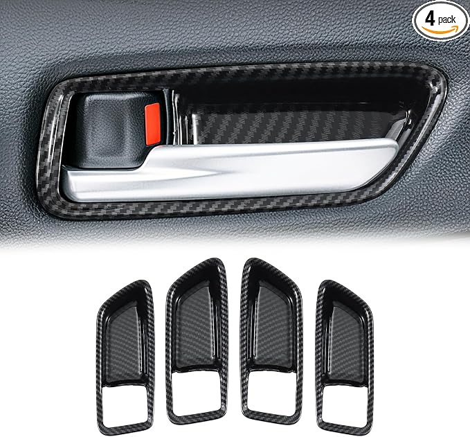 Carbon Fiber Inner Door Handle Bowl Cover Compatible with Toyota Corolla 2020–2026 & Corolla Hatchback 2019–2026