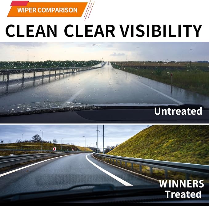 Windshield Wiper Blades for 2022 2023 2024 2025 2026 Chevy Trailblazer - 24" + 18" + 11" Rear - Complete Set of 3 Front and Back Replacement Wipers - All Weather Performance