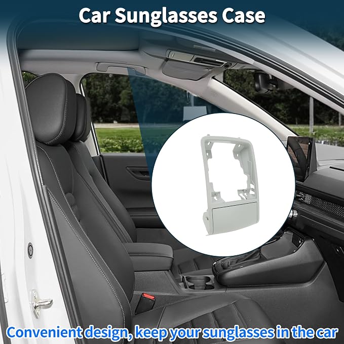 Car Sunglasses Case for Volkswagen Jetta/for Vento MK6 2011-2014 Eyeglasses Holder Storage Box ABS Grey 1 Pc