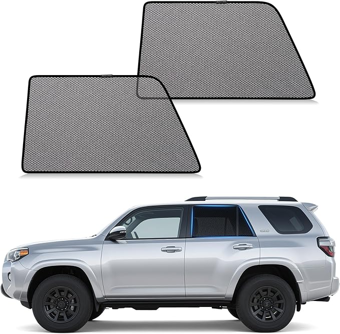 ZATOOTO Car Window Shades Toyota 4Runner 2017-2024 for Rear Window | Sun Shade for Baby & Pets | Blocks 99% UV Rays & Heat | Breathable Mesh for Privacy & Bug Protection | Camping & Travel