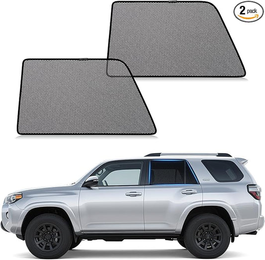 ZATOOTO Car Window Shades Toyota 4Runner 2017-2024 for Rear Window | Sun Shade for Baby & Pets | Blocks 99% UV Rays & Heat | Breathable Mesh for Privacy & Bug Protection | Camping & Travel