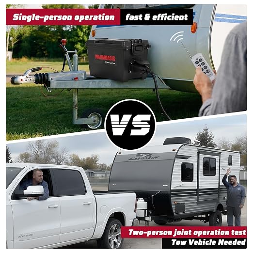 Trailer Light Tester with 12V 12Ah Battery, Equipped with 7 Pin Flat, 6 Pin Round, 4/5 Pin Connectors, 98 ft Remote Range, Dust & Splash Resistant, Easy Operation & Reliable Detection
