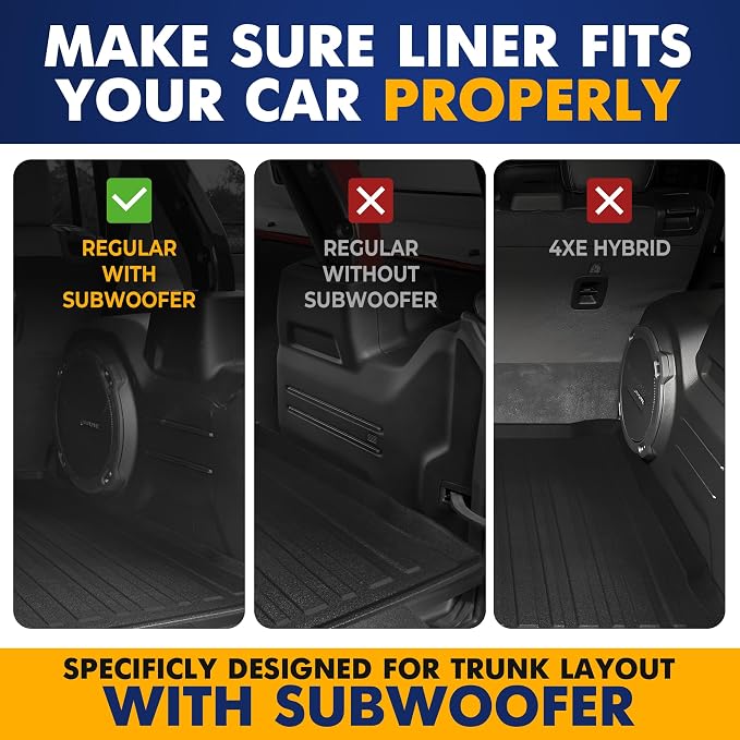 Premium Cargo Liner for Jeep Wrangler (JL) 4 Doors 2019-2026 Unlimited Sport Sahara Rubicon - Custom Fit Car Trunk Mat - All-Season Black Cargo Mat - 3D Shaped Laser Measured Trunk Liners