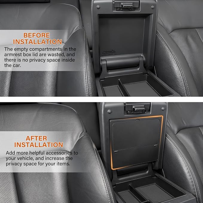 JKCOVER Glove Box Divider Organizer and Center Console Hidden Organizer Compatible with 2025+ Toyota 4Runner(6th Gen 4Runner) Accessories Insert Storage Black ABS Plastic