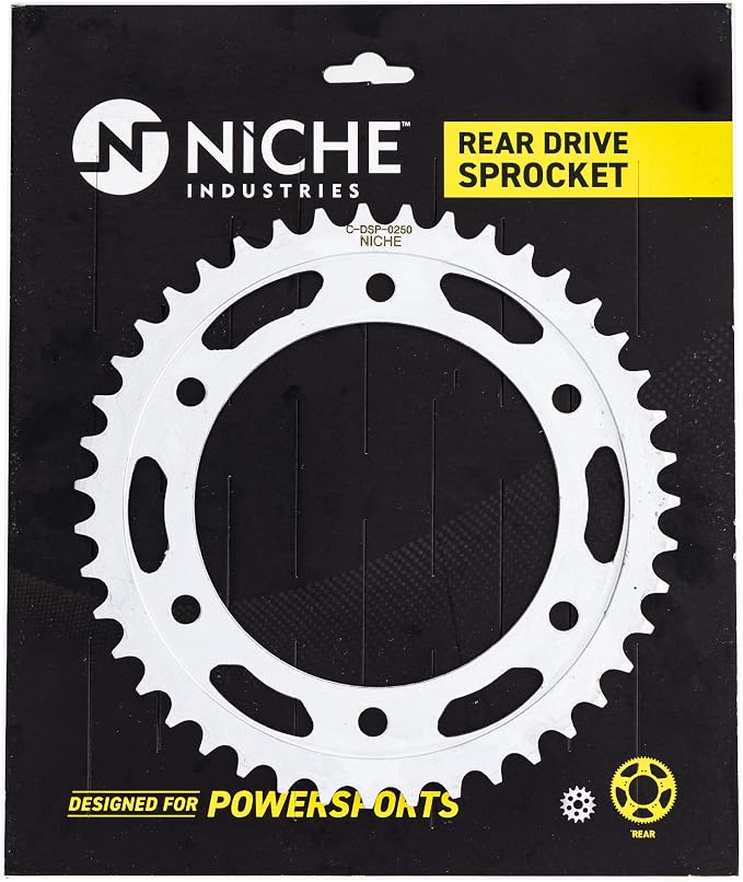 NICHE Drive Sprocket Chain Combo for Honda CBR600RR Front 16 Rear 43 Tooth 525VM-X X-Ring 112 Links