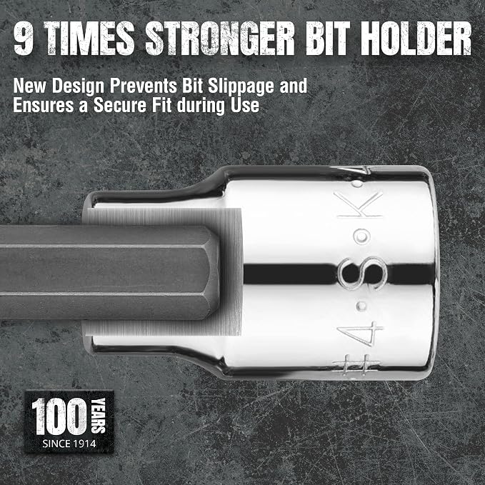 SK Tools USA 3/8" Drive, 7 Piece, Standard Chrome Screwdriver Bit Socket Set | 19737