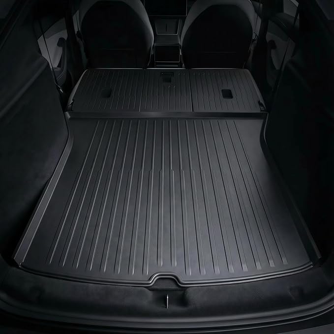 All Weather Cargo Liners for New 2025 2026 Tesla Model Y Juniper Trunk Mat with Front and Rear Frunk Trunk Tray Mats Protector Anti-Slip TPE Accessories (3PCS)