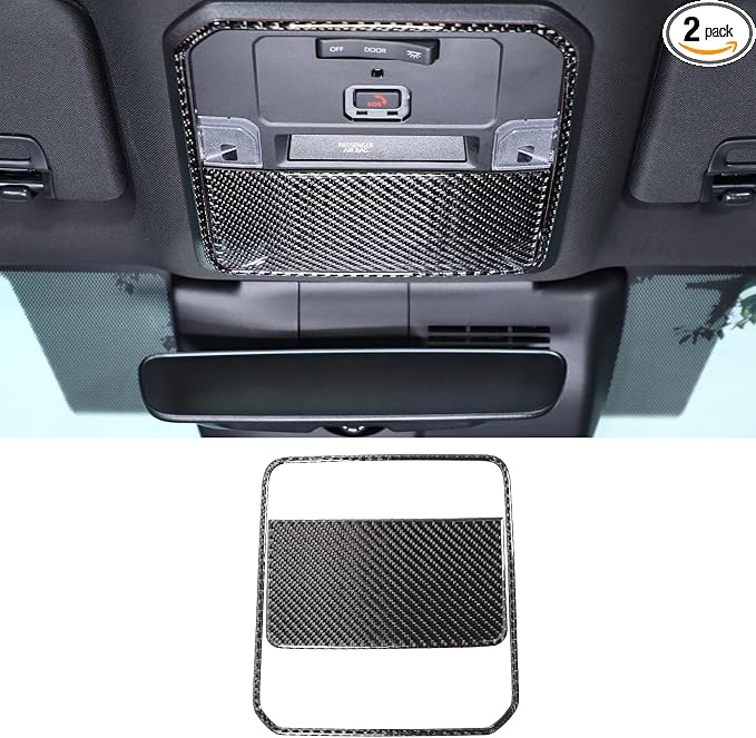 Daeiclru Front Reading Light Trim Panel Cover Compatible with Toyota Tacoma 2024 2025, Roof Reading Light Lamp Trim Cover Interior Decorative Accessories (Black)