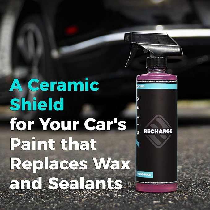 Recharge Ceramic Coating Spray (16oz) | Ultra Hydrophobic Car Detail Spray | Wet or Dry Application | Replaces Wax & Sealants | DIY Protection for Cars, Trucks & SUVs | Up to 6 Months