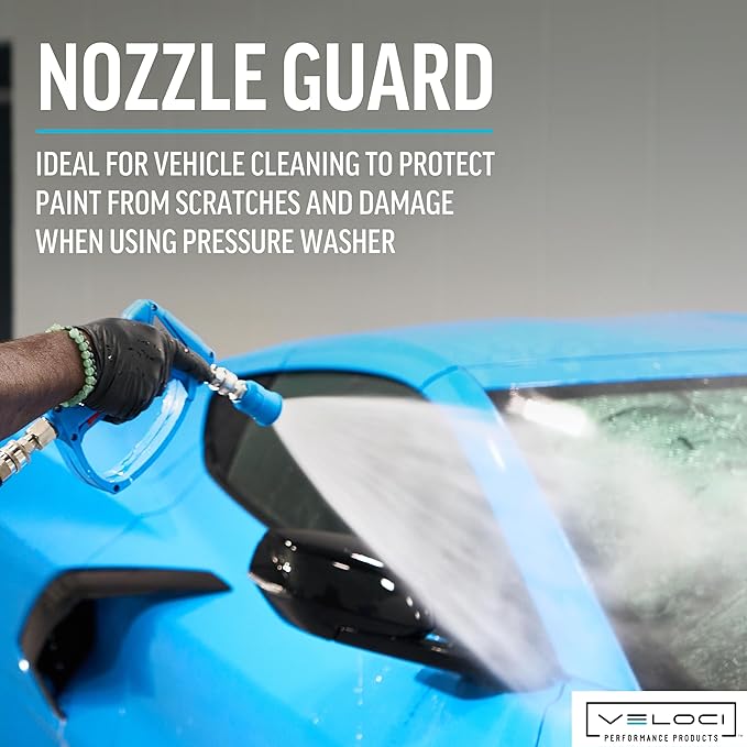 MTM Hydro Acqualine Pressure Washer Nozzle Guard Holder Tips Protector with 1/4” Quick Coupler Plug, 25 Degrees 2.5