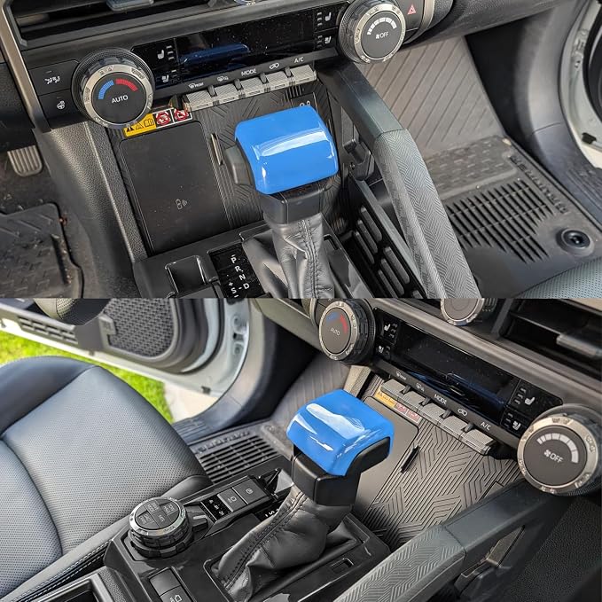 for Toyota Tacoma 2024 2025 2026 for 4Runner 2025 2026 Interior Accessories Gear Shift Knob Head Cover & Gear Shift Panel Cover ABS Decorative Frame Trim
