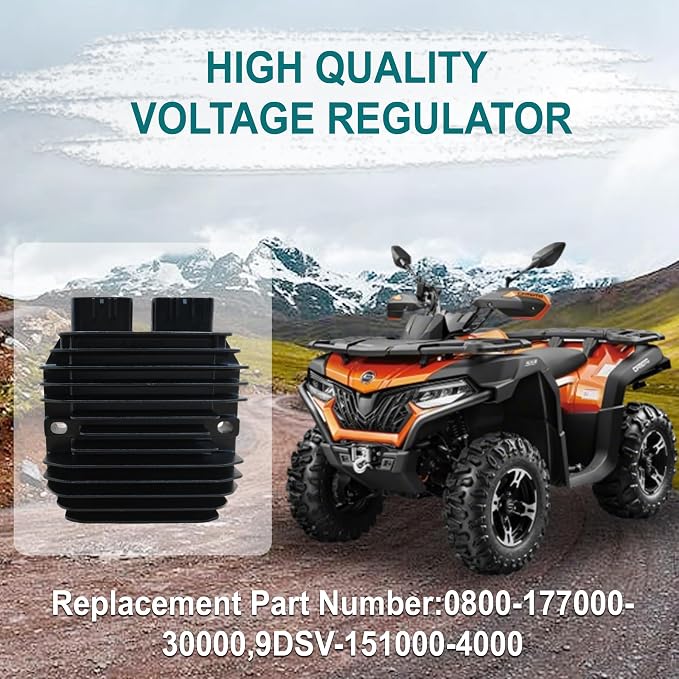 QYMOTO 0800-177000-30000 and 9DSV-151000-4000 Voltage Regulator Rectifier Compatible with CFMOTO Zforce 950 ZFORCE 800 TRAIL,UFORCE 600 1000,CFORCE 600 800 1000(2020+)