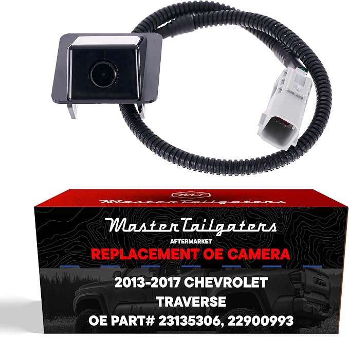 Master Tailgaters Replacement for Chevrolet Traverse (2013-2017) Backup Camera OE Part # 23135306, 22900993