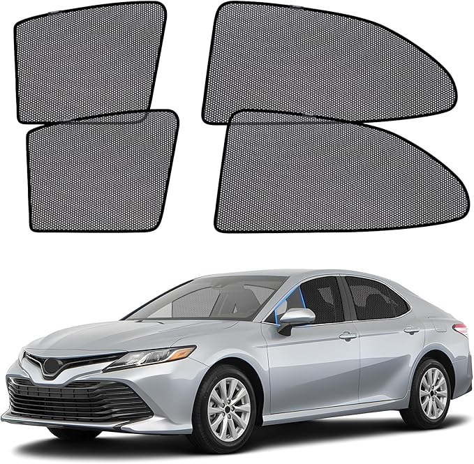 ZATOOTO Car Window Shades for Toyota Camry 2018-2023, Car Window Cover for Baby Sun Shade Blocker Breathable Mesh Reduce UV Rays and Heat Insulation, Privacy Protection for Camping Rest